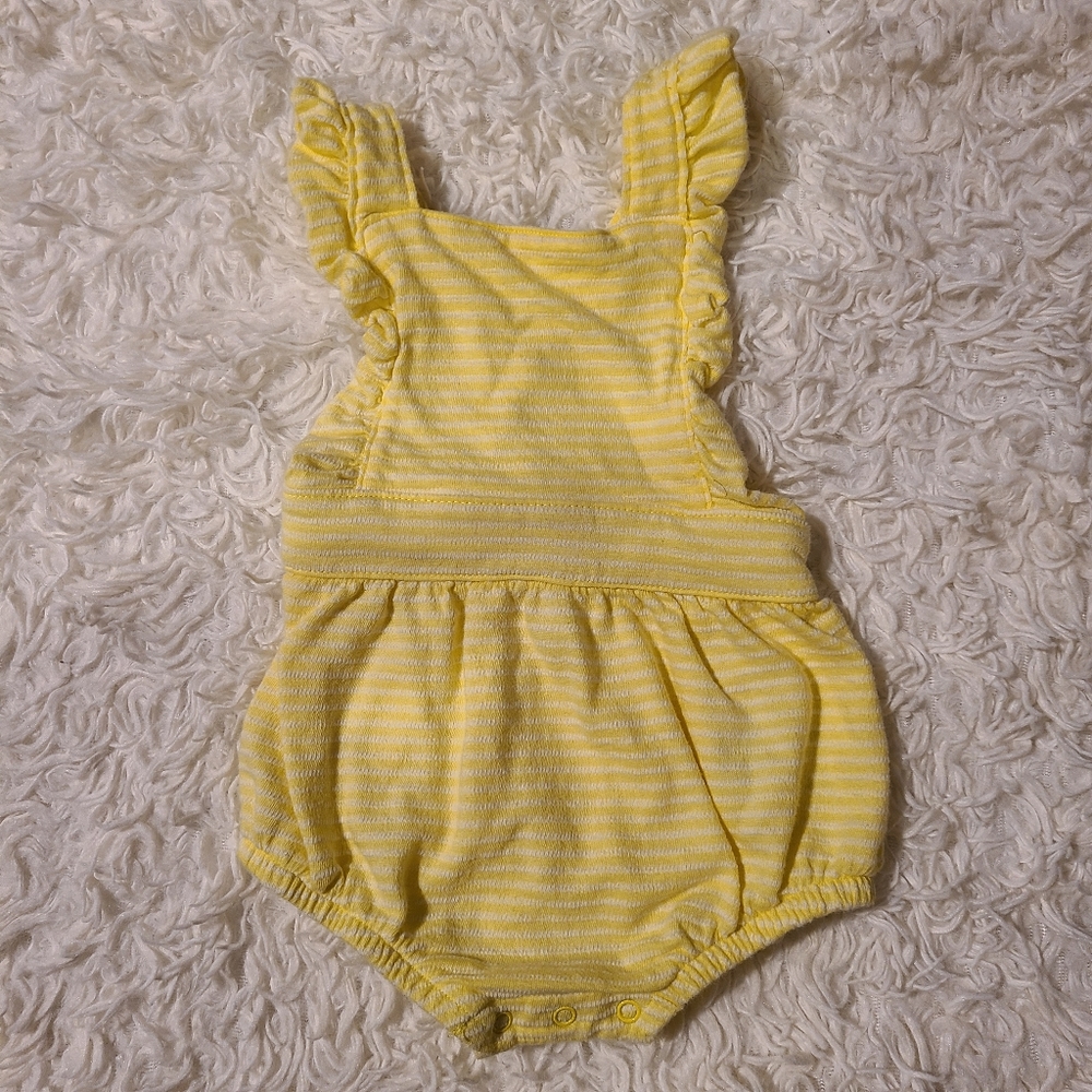 Yellow Romper Outfit for Baby Girl